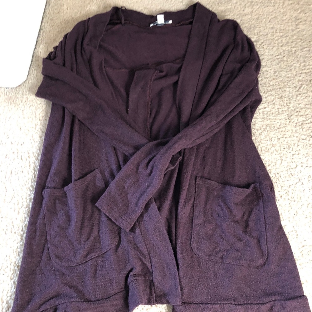 Burgundy Cardigan